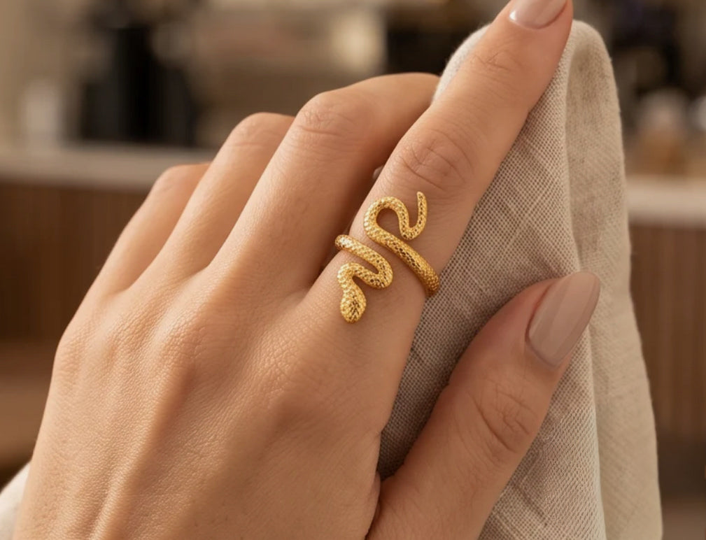 Anillo Snake dorado