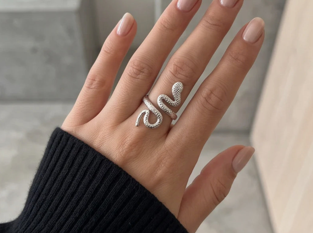 Anillo snake - Plateado